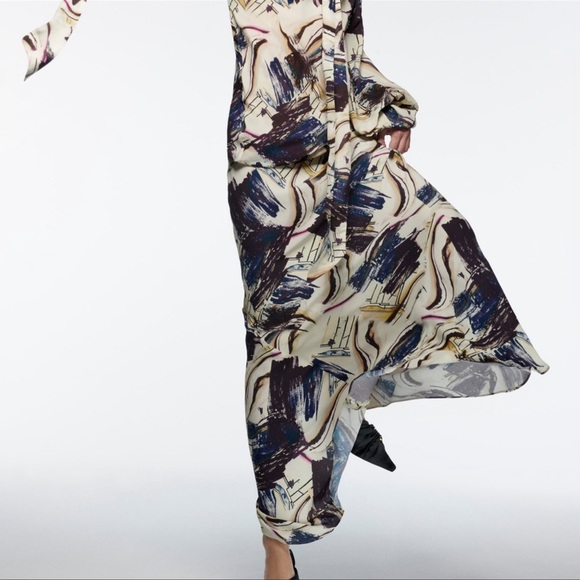 Zara 2 pieces matching set limited edition Asymmetric blouse and skirt - Picture 4 of 15